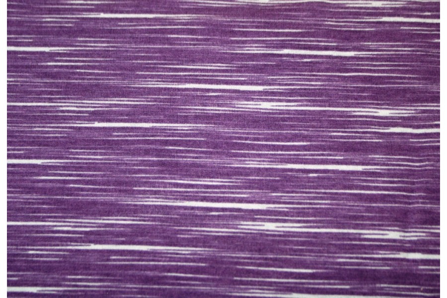 10cm Sommersweat "Linien" violett (Grundpreis € 24,00/m)